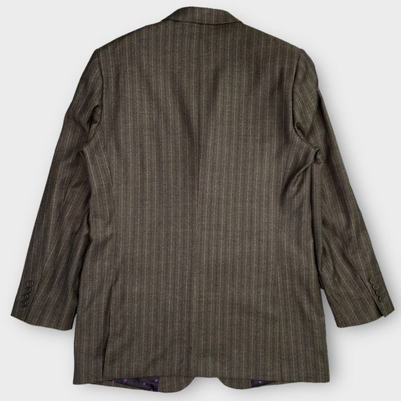 Ted Baker London Men's 42L Endurance Wool Striped Blazer Sport Jacket Brown - Picture 7 of 16